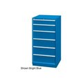 Lista International Lista 28-1/4"W Cabinet, 6 Drawer, 37 Compart - Classic Blue, Master Keyed XSSC1350-0608CBMA